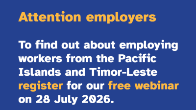 Pacific Australia Labour Mobility Scheme - Webinar